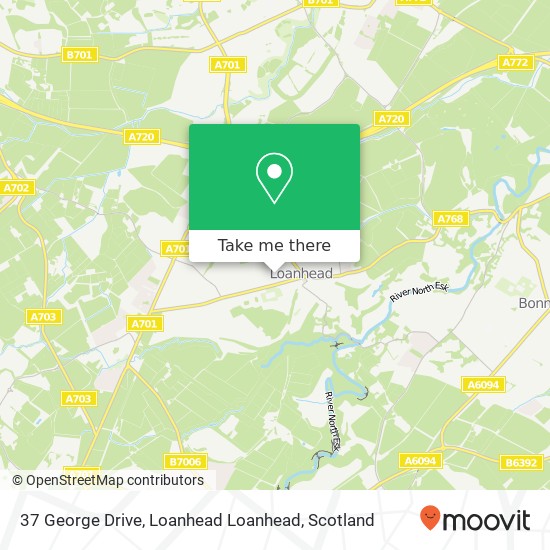 37 George Drive, Loanhead Loanhead map