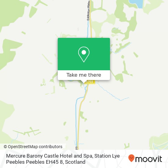 Mercure Barony Castle Hotel and Spa, Station Lye Peebles Peebles EH45 8 map