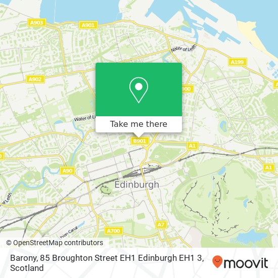 Barony, 85 Broughton Street EH1 Edinburgh EH1 3 map