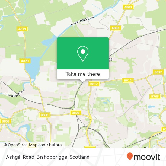 Ashgill Road, Bishopbriggs map