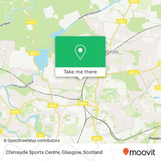 Chirnsyde Sports Centre, Glasgow map