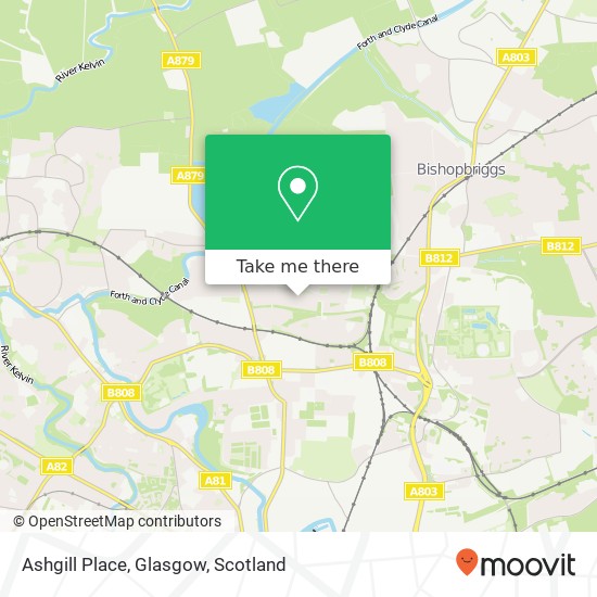 Ashgill Place, Glasgow map