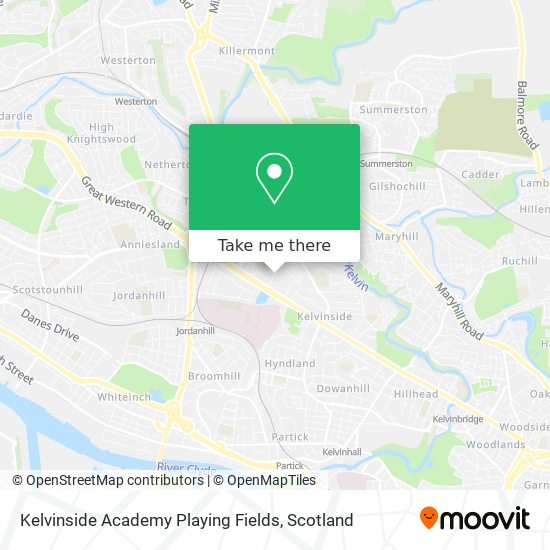 Kelvinside Academy Playing Fields map