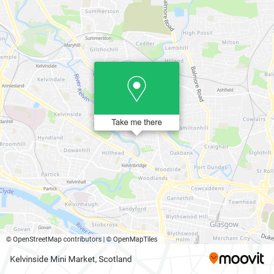 Kelvinside Mini Market map