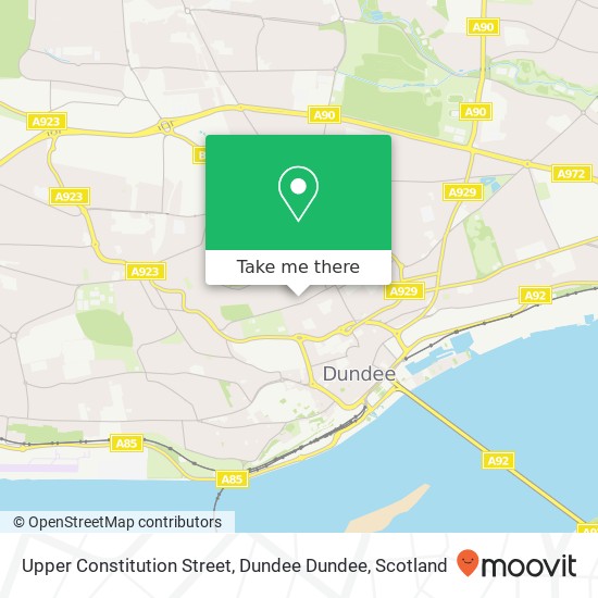 Upper Constitution Street, Dundee Dundee map
