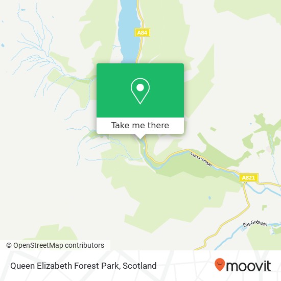 Queen Elizabeth Forest Park, Callander Callander map