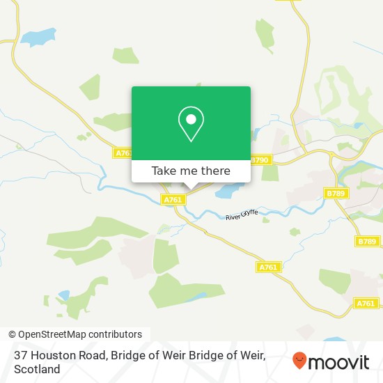 37 Houston Road, Bridge of Weir Bridge of Weir map
