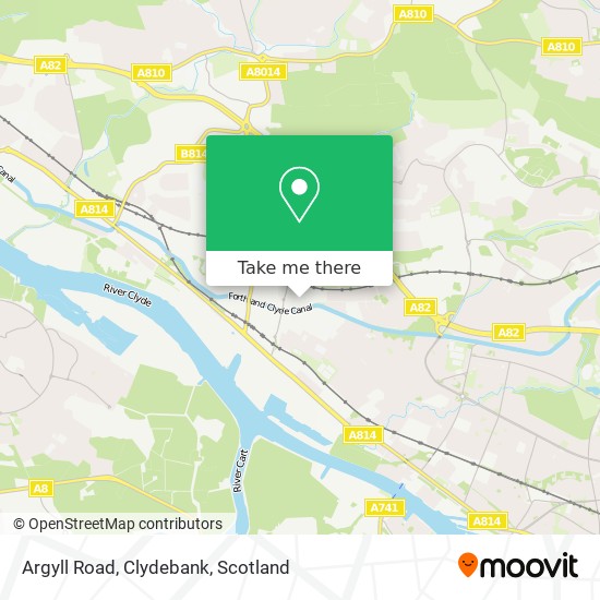 Argyll Road, Clydebank map