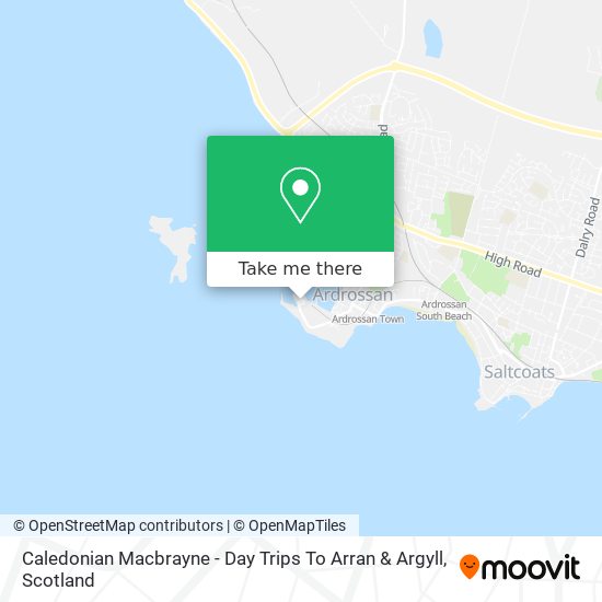 Caledonian Macbrayne - Day Trips To Arran & Argyll map