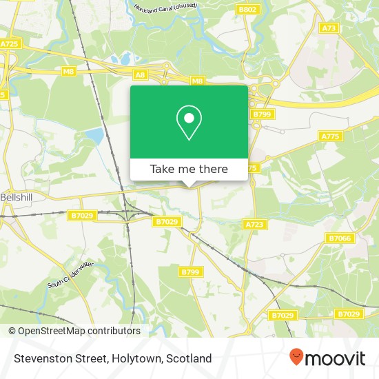 Stevenston Street, Holytown map