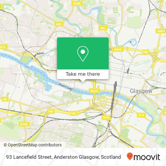 93 Lancefield Street, Anderston Glasgow map