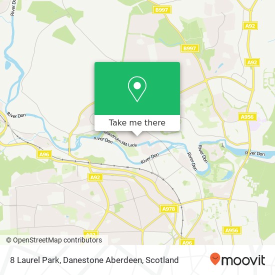8 Laurel Park, Danestone Aberdeen map