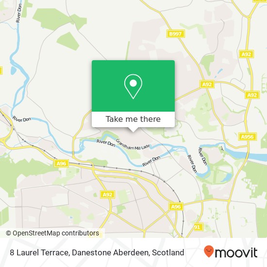 8 Laurel Terrace, Danestone Aberdeen map