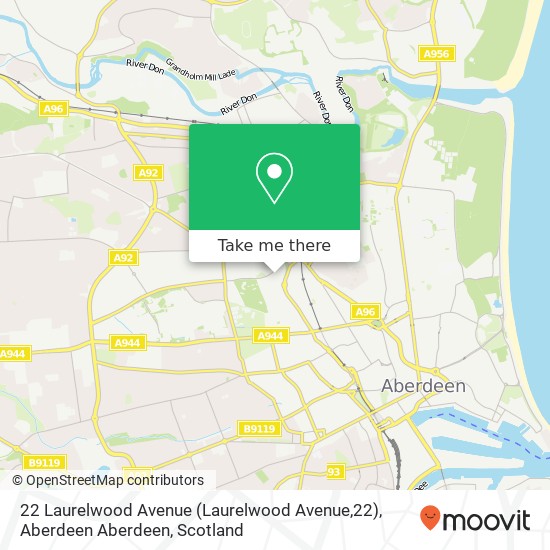 22 Laurelwood Avenue (Laurelwood Avenue,22), Aberdeen Aberdeen map