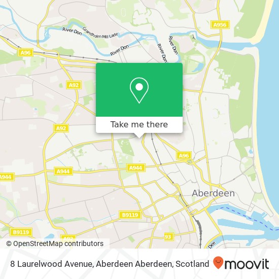 8 Laurelwood Avenue, Aberdeen Aberdeen map