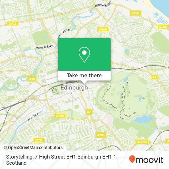 Storytelling, 7 High Street EH1 Edinburgh EH1 1 map