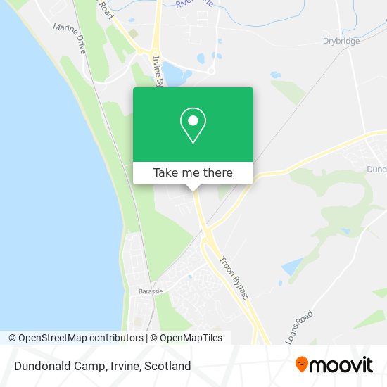 Dundonald Camp, Irvine map