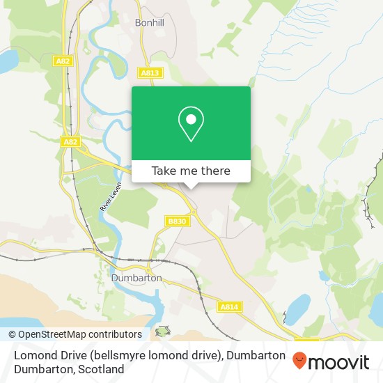 Lomond Drive (bellsmyre lomond drive), Dumbarton Dumbarton map