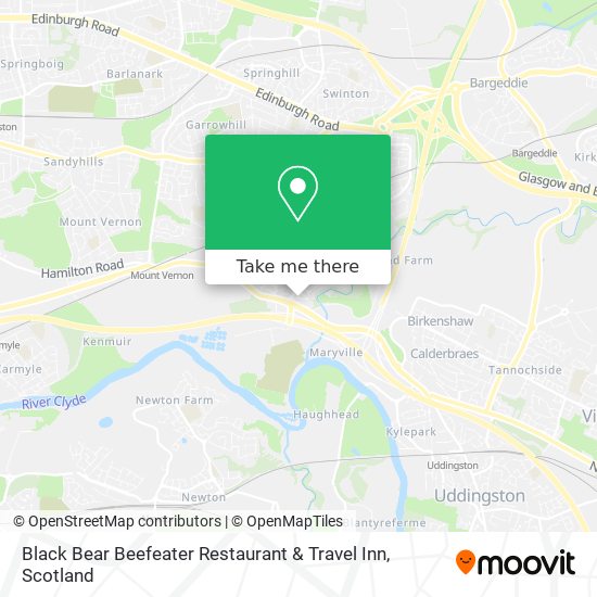 Black Bear Beefeater Restaurant & Travel Inn map