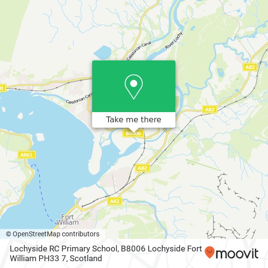 Lochyside RC Primary School, B8006 Lochyside Fort William PH33 7 map