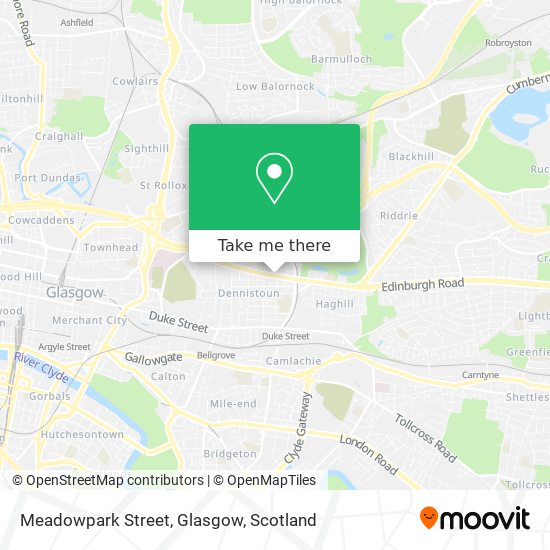 Meadowpark Street, Glasgow map