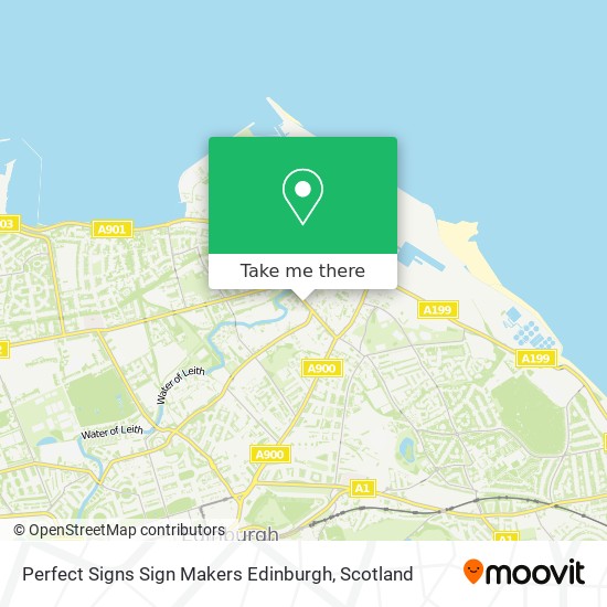 Perfect Signs Sign Makers Edinburgh map