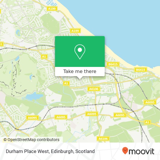 Durham Place West, Edinburgh map