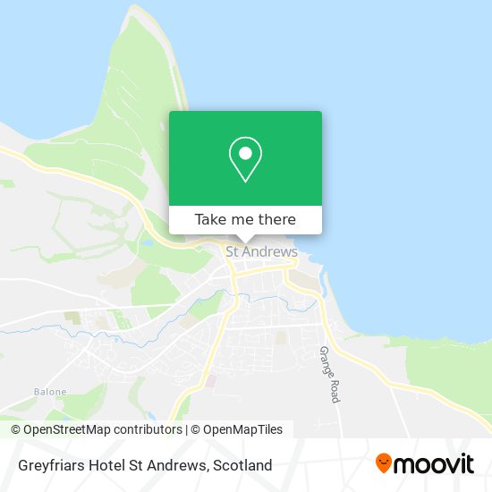 Greyfriars Hotel St Andrews map