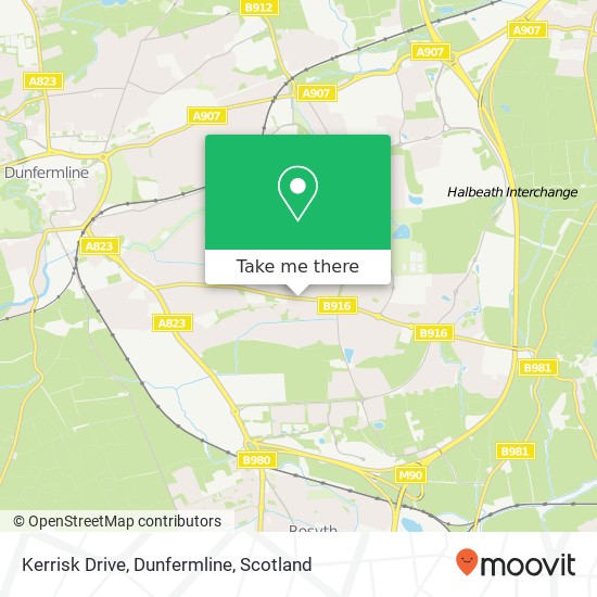 Kerrisk Drive, Dunfermline map