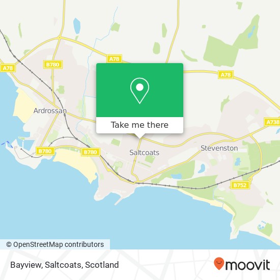 Bayview, Saltcoats map