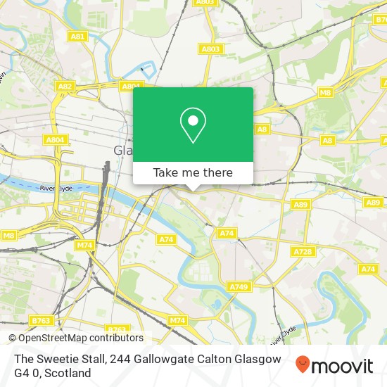The Sweetie Stall, 244 Gallowgate Calton Glasgow G4 0 map