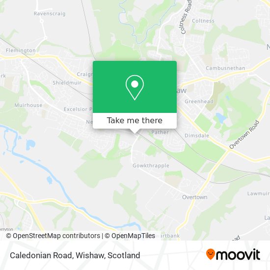 Caledonian Road, Wishaw map