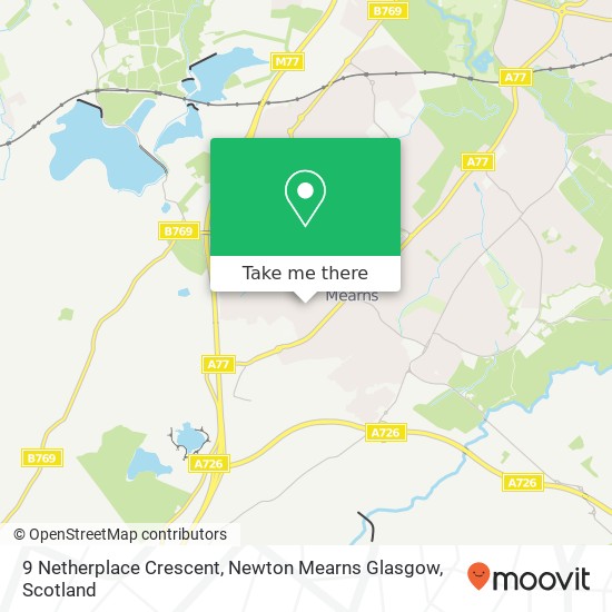 9 Netherplace Crescent, Newton Mearns Glasgow map