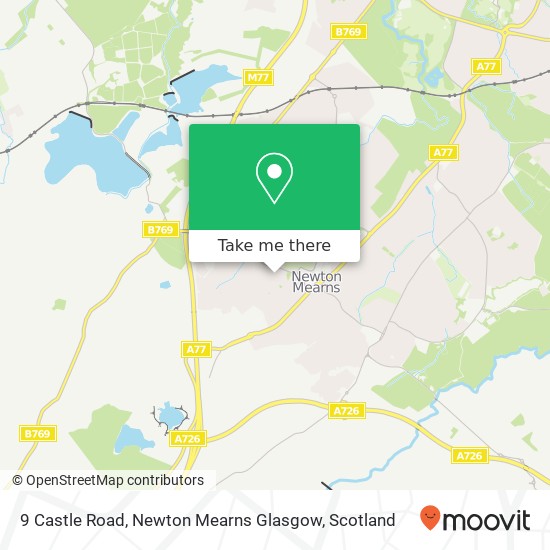 9 Castle Road, Newton Mearns Glasgow map