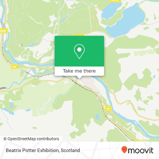 Beatrix Potter Exhibition map