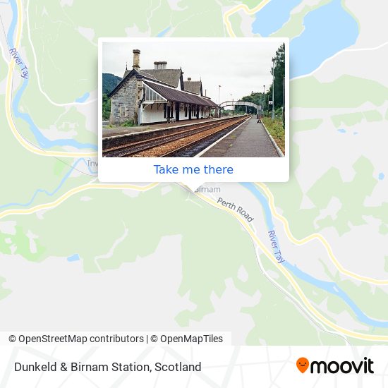 Dunkeld & Birnam Station map