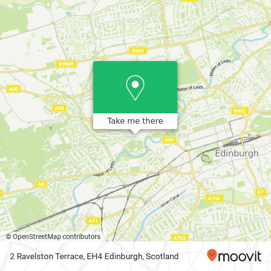 2 Ravelston Terrace, EH4 Edinburgh map