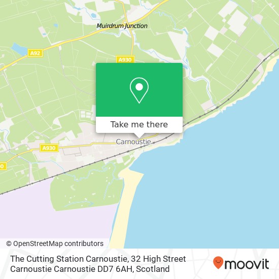 The Cutting Station Carnoustie, 32 High Street Carnoustie Carnoustie DD7 6AH map