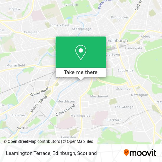 Leamington Terrace, Edinburgh map