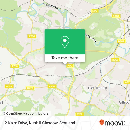 2 Kaim Drive, Nitshill Glasgow map