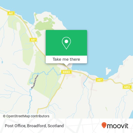 Post Office, Broadford map