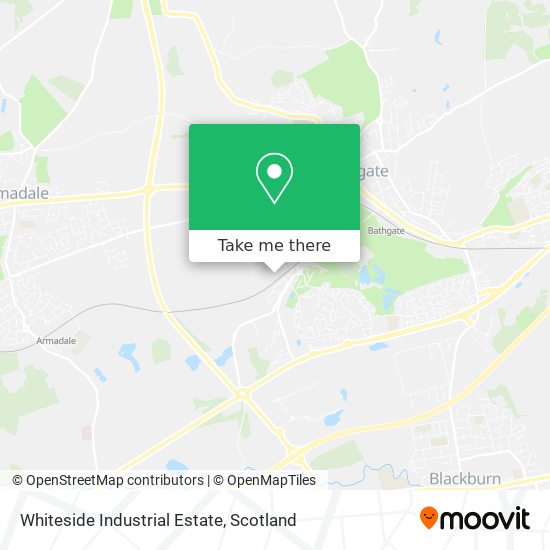 Whiteside Industrial Estate map