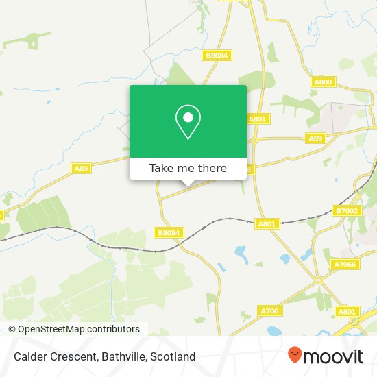 Calder Crescent, Bathville map