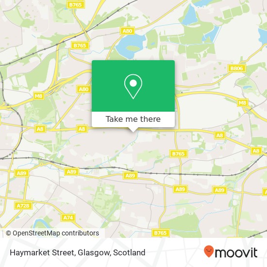 Haymarket Street, Glasgow map