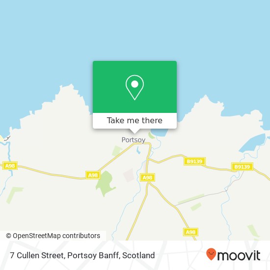 7 Cullen Street, Portsoy Banff map