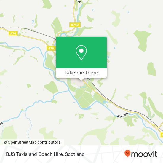 BJS Taxis and Coach Hire map