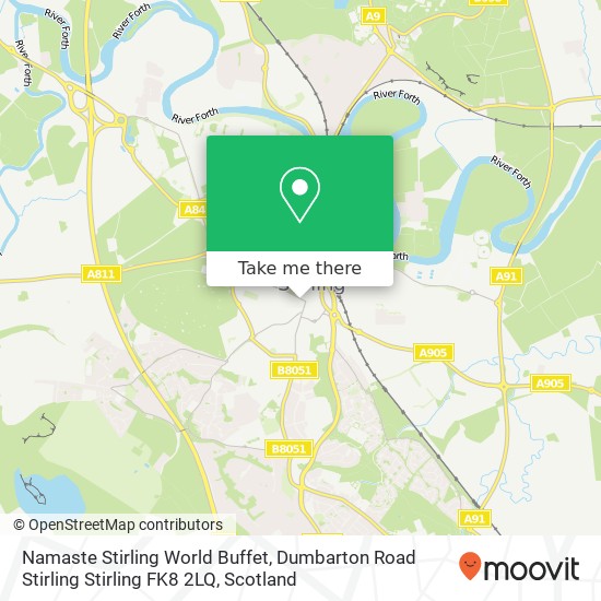 Namaste Stirling World Buffet, Dumbarton Road Stirling Stirling FK8 2LQ map