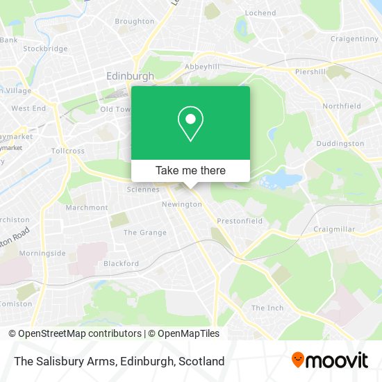 The Salisbury Arms, Edinburgh map