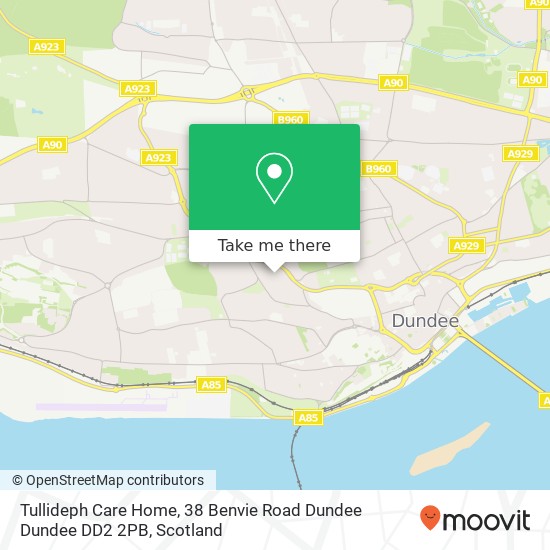 Tullideph Care Home, 38 Benvie Road Dundee Dundee DD2 2PB map