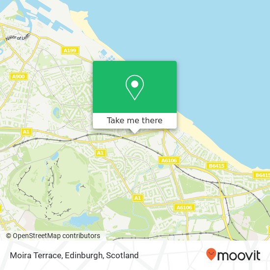 Moira Terrace, Edinburgh map